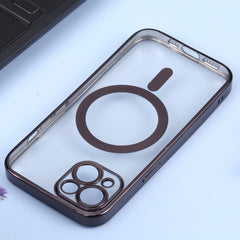 MagSafe Electroplating Straight TPU Phone Case, For iPhone 14, For iPhone 14 Plus, For iPhone 14 Pro