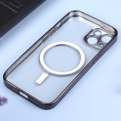 MagSafe Electroplating Straight TPU Phone Case, For iPhone 14, For iPhone 14 Plus, For iPhone 14 Pro