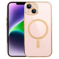 MagSafe Electroplating Straight TPU Phone Case, For iPhone 14, For iPhone 14 Plus, For iPhone 14 Pro