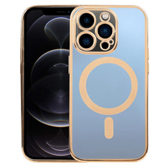 MagSafe Electroplating Straight TPU Phone Case, For iPhone 12 Pro, For iPhone 12 Pro Max