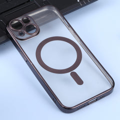 MagSafe Electroplating Straight TPU Phone Case, For iPhone 11, For iPhone 11 Pro
