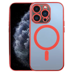 MagSafe Electroplating Straight TPU Phone Case, For iPhone 11, For iPhone 11 Pro