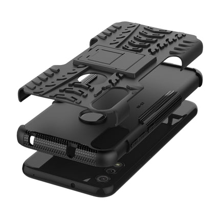 Tire Texture Shockproof TPU+PC Protective Case with Holder