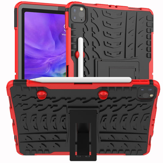 Tire Texture Shockproof TPU+PC Protective Case with Holder, For iPad Pro 11 (2020), For Huawei Matepad Pro 10.8