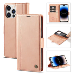 LC.IMEEKE Magnetic Buckle Leather Phone Case with Holder & Card Slots & Wallet, For iPhone 14 Pro Max, For iPhone 14 Pro, For iPhone 14 Plus, For iPhone 14