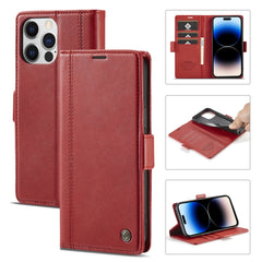 LC.IMEEKE Magnetic Buckle Leather Phone Case with Holder & Card Slots & Wallet, For iPhone 14 Pro Max, For iPhone 14 Pro, For iPhone 14 Plus, For iPhone 14