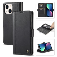 LC.IMEEKE Magnetic Buckle Leather Phone Case with Holder & Card Slots & Wallet, For iPhone 14 Pro Max, For iPhone 14 Pro, For iPhone 14 Plus, For iPhone 14