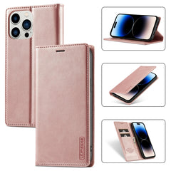 LC.IMEEKE Strong Magnetic Leather Phone Case with Holder & Card Slots & Wallet, For iPhone 14 Pro Max, For iPhone 14 Pro, For iPhone 14 Plus, For iPhone 14