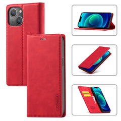 LC.IMEEKE Strong Magnetic Leather Phone Case with Holder & Card Slots & Wallet, For iPhone 14 Pro Max, For iPhone 14 Pro, For iPhone 14 Plus, For iPhone 14