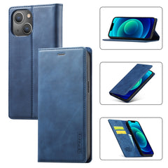 LC.IMEEKE Strong Magnetic Leather Phone Case with Holder & Card Slots & Wallet, For iPhone 14 Pro Max, For iPhone 14 Pro, For iPhone 14 Plus, For iPhone 14