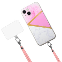 Lanyard Stitching Marble TPU Case, For iPhone 14, For iPhone 14 Max, For iPhone 14 Pro, For iPhone 14 Pro Max