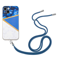 Lanyard Stitching Marble TPU Case, For iPhone 14, For iPhone 14 Max, For iPhone 14 Pro, For iPhone 14 Pro Max