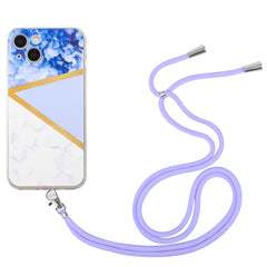 Lanyard Stitching Marble TPU Case, For iPhone 14, For iPhone 14 Max, For iPhone 14 Pro, For iPhone 14 Pro Max