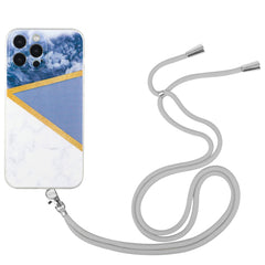 Lanyard Stitching Marble TPU Case, For iPhone 14, For iPhone 14 Max, For iPhone 14 Pro, For iPhone 14 Pro Max