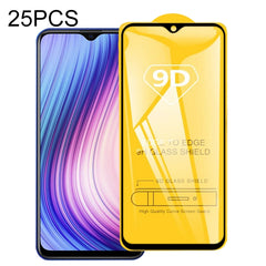 25 PCS 9D Full Glue Full Screen Tempered Glass Film, For iPhone 6 & iPhone 6s, For iPhone 6 Plus &  iPhone 6s Plus, For iPhone 8 & 7, For iPhone 8 Plus &  7 Plus, For Galaxy A01, For Galaxy A11, For Galaxy A21, For Galaxy A31, For Galaxy A41