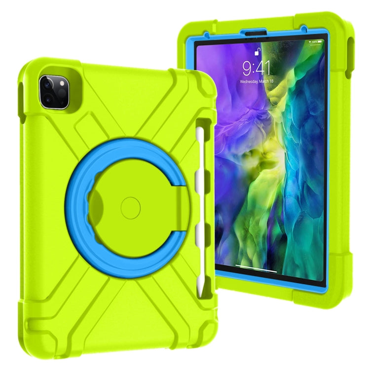 Stoßfeste Kombinationshülle aus PC und Silikon mit um 360 Grad drehbarer Halterung und Griff, für iPad Pro 11 (2020), für Galaxy Tab A 8.0 (2019)