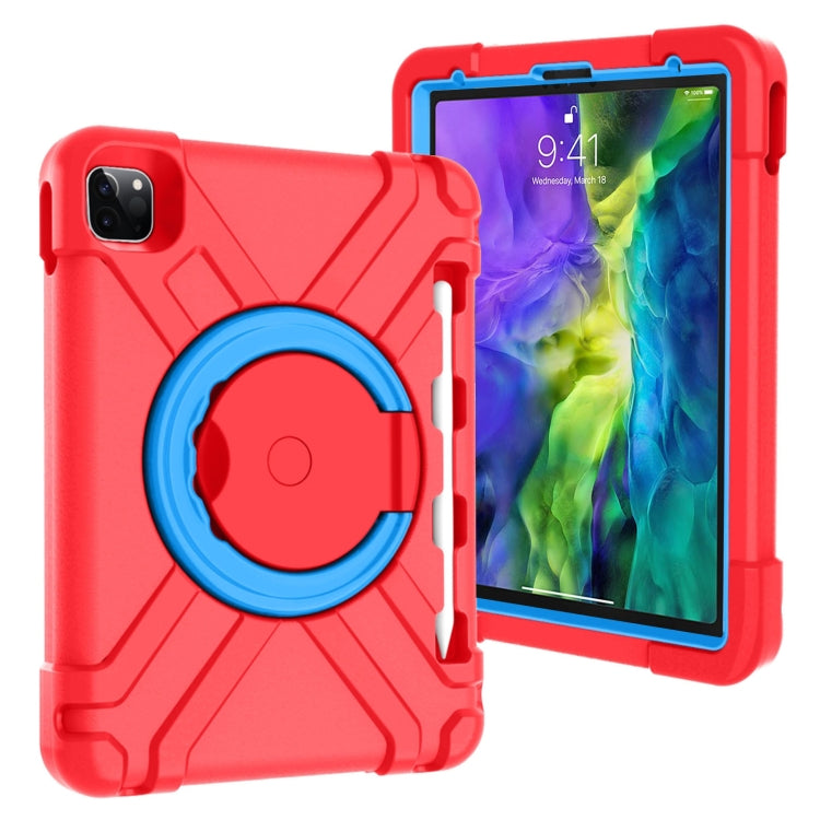 Stoßfeste Kombinationshülle aus PC und Silikon mit um 360 Grad drehbarer Halterung und Griff, für iPad Pro 11 (2020), für Galaxy Tab A 8.0 (2019)
