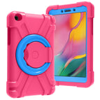 For Galaxy Tab A 8.0 (2019) / Rose Red+Blue