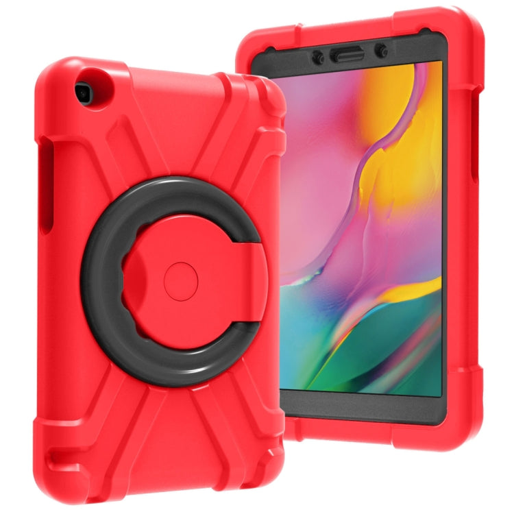 Stoßfeste Kombinationshülle aus PC und Silikon mit um 360 Grad drehbarer Halterung und Griff, für iPad Pro 11 (2020), für Galaxy Tab A 8.0 (2019)