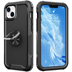 3 in 1 Ring Holder Phone Case, For iPhone 14, For iPhone 14 Plus, For iPhone 14 Pro, For iPhone 14 Pro Max