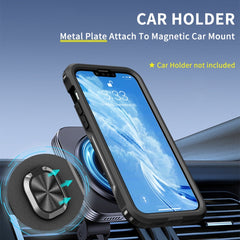 3 in 1 Ring Holder Phone Case, For iPhone 14, For iPhone 14 Plus, For iPhone 14 Pro, For iPhone 14 Pro Max