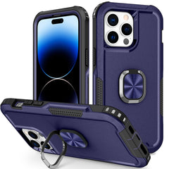 3 in 1 Ring Holder Phone Case, For iPhone 14, For iPhone 14 Plus, For iPhone 14 Pro, For iPhone 14 Pro Max