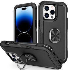 3 in 1 Ring Holder Phone Case, For iPhone 14, For iPhone 14 Plus, For iPhone 14 Pro, For iPhone 14 Pro Max