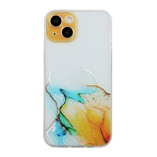 Hollow Marble Pattern TPU Straight Edge Fine Hole Protective Case, For iPhone 14, For iPhone 14 Plus, For iPhone 14 Pro, For iPhone 14 Pro Max