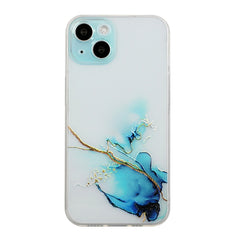 Hollow Marble Pattern TPU Straight Edge Fine Hole Protective Case, For iPhone 14, For iPhone 14 Plus, For iPhone 14 Pro, For iPhone 14 Pro Max