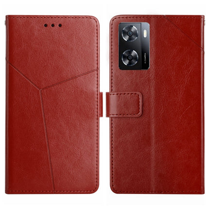 HT01 Y-shaped Pattern Flip Leather Phone Case, For Motorola Moto G32, For Nothing Phone 1, For OPPO A57 4G/A77 4G/Realme Narzo 50 5G/Realme V23, For Xiaomi Poco C40