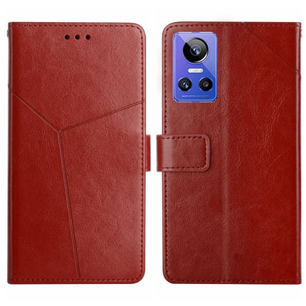 HT01 Y-shaped Pattern Flip Leather Phone Case, For Honor 70, For Realme GT Neo2, For Realme GT Neo 3