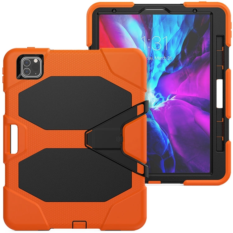 For iPad Pro 11 inch (2020) Shockproof Colorful Silicon + PC Protective Case with Holder & Shoulder Strap & Hand Strap & Pen Slot, For iPad Pro 11 inch (2020)