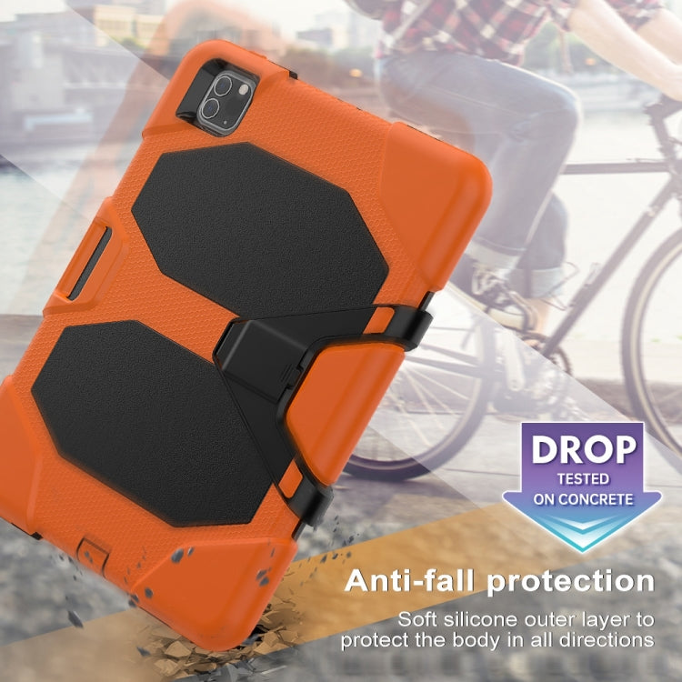 For iPad Pro 11 inch (2020) Shockproof Colorful Silicon + PC Protective Case with Holder & Shoulder Strap & Hand Strap & Pen Slot, For iPad Pro 11 inch (2020)