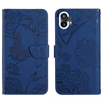 HT03 Skin Feel Butterfly Embossed Flip Leather Phone Case, For Motorola Moto G32, For Nothing Phone 1, For OPPO A57 4G/A77 4G/Realme Narzo 50 5G/Realme V23, For Xiaomi Poco C40