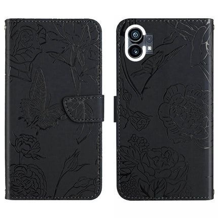 HT03 Skin Feel Butterfly Embossed Flip Leather Phone Case, For Motorola Moto G32, For Nothing Phone 1, For OPPO A57 4G/A77 4G/Realme Narzo 50 5G/Realme V23, For Xiaomi Poco C40