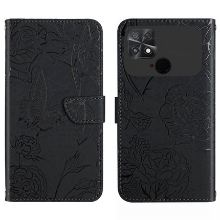 HT03 Skin Feel Butterfly Embossed Flip Leather Phone Case, For Motorola Moto G32, For Nothing Phone 1, For OPPO A57 4G/A77 4G/Realme Narzo 50 5G/Realme V23, For Xiaomi Poco C40