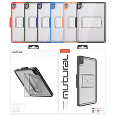 Mutural Transparent Holder Tablet Case, For iPad 10.2 2021 / 2020 / 2019 / 10.5, For iPad Air 2022/ 2020 10.9, For iPad Pro 11 / 2021 / 2020 / 2018