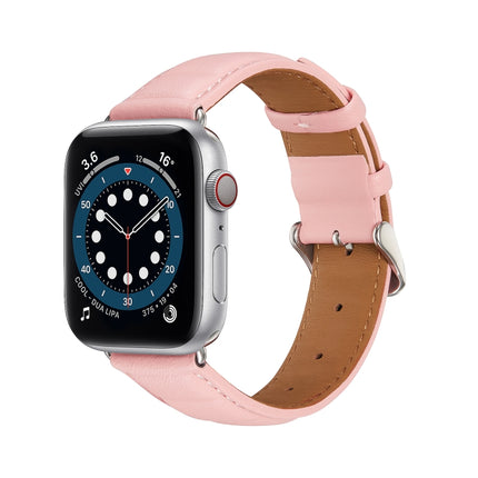 Genuine Leather Watch Band For Apple Watch Series, 7 45mm / 6&SE&5&4 44mm / 3&2&1 42mm, 7 41mm / 6&SE&5&4 40mm / 3&2&1 38mm