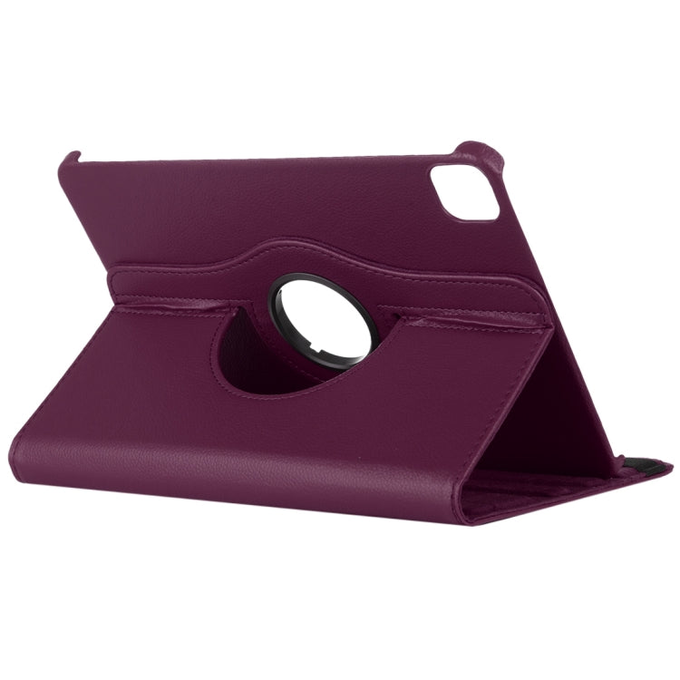 Funda de cuero con textura de lichi, rotación horizontal de 360 ​​grados, con soporte, para iPad Air 13 2024 / iPad Pro 12.9 (2020), para iPad Pro 11 (2020)
