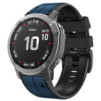 For Garmin Fenix 7X / Dark Blue Black