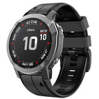 For Garmin Fenix 7X / Carbon Gray Black