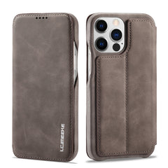 LC.IMEEKE Hon Ancient Series Flip Leather Phone Case, For iPhone 14, For iPhone 14 Plus, For iPhone 14 Pro, For iPhone 14 Pro Max