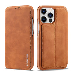 LC.IMEEKE Hon Ancient Series Flip Leather Phone Case, For iPhone 14, For iPhone 14 Plus, For iPhone 14 Pro, For iPhone 14 Pro Max