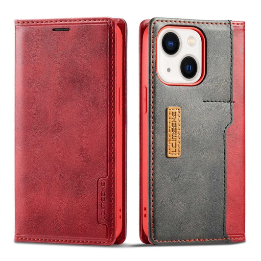 LC.IMEEKE LC-001 Color Matching Frosted Leather Phone Case, For iPhone 14, For iPhone 14 Plus, For iPhone 14 Pro, For iPhone 14 Pro Max