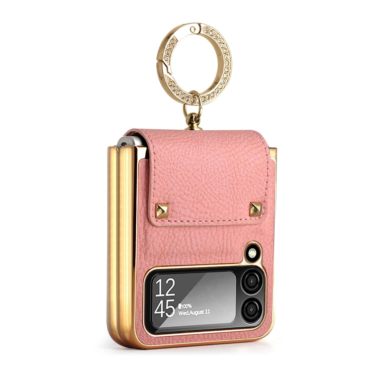 GKK Colorful PU Phone Case with Ring Holder, For Samsung Galaxy Z Flip4 5G, For Samsung Galaxy Z Flip3 5G