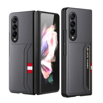 GKK Litchi Texture Card Slot Phone Case, For Samsung Galaxy Z Fold4 5G