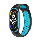 For Xiaomi Mi Band 7 / Black+Blue