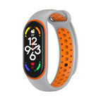 For Xiaomi Mi Band 7 / Grey+Orange