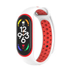 For Xiaomi Mi Band 7 / White+Red