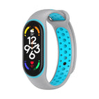 For Xiaomi Mi Band 7 / Grey+Blue
